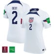 USA National Team FIFA World Cup Qatar 2022 Patch Sergiño Dest #2 Home Women Jersey