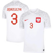 Poland National Team 2022-23 Artur Jędrzejczyk #3 Home Men Jersey - White