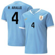 Uruguay National Team 2022-23 Ronald Araújo #4 Home Men Jersey - Blue
