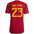 Spain National Team 2022/23 Qatar World Cup Unai Simón #23 Home Men Jersey - Red