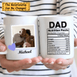Family Nutrition Facts Personalized Mug DW006
