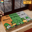 Gnomes And Leprechaun Bar St Patrick's Day Personalized Doormat DO0034