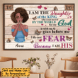 I Am The Daughter Of The King Personalized Poster PT0079