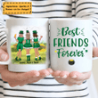 St Patrick's Day Girls For Sisters Best Friends Personalized Mug DW041