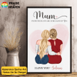Mum, Everything We Are Because Of You Personalized Poster PT0100