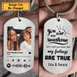 You Are My Bestie Music Code Personalized Steel Keychain KC036