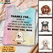 Dog Thanks For Loving Me Personalized Tie Dye T-shirt Sweatshirt Hoodie AP845