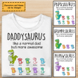 Grandpasaurus And Kids Personalized Shirt Sweatshirt Hoodie AP770