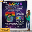 Personalized Fleece Blanket LGBT Couple A Great Life Partner FBL083