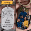 Mom And Dad Love You Personalized Steel Keychain KC027