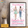 Bestie I Promise You Won't Be Alone Personalized Valentine Poster PT0060