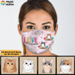 Cat Mom Love Personalized Facecover FM034