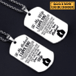 To My Husband/Wife Personalized Dog Tag Necklace NC002