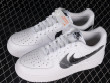 Nike Air Force 1 Low Spray Paint Swoosh White Black Grey Shoes Sneakers
