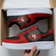 SF 49er Red/Grey Team Logo Air Force 1 Shoes Sneaker