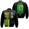 Pelé 10 RIP We Will Never Forget You Black Bomber Jacket