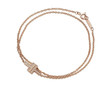 Tiffany Diamond Double Chain Bracelet In Rose Gold