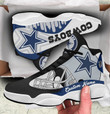Custom Name Dallas Football Team Air Jordan 13 Shoes Sneakers