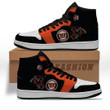 C. Bengal Air Jordan 1 Shoes Sneakers In Black Orange