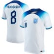 England National Team Qatar World Cup 2022-23 Jordan Henderson #8 Home Jersey, Youth