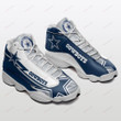 Dallas Football Team Logo Pattern Air Jordan 13 Shoes Sneakers In Blue Gray