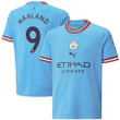 Erling Haaland #9 Manchester City Youth 2022/23 Home Player Jersey - Sky Blue
