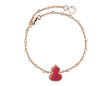 Qeelin Wulu Bracelet In Rose Gold With Red Agate