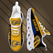 West Coast Eagle Logo Black Stripe Pattern 3D Max Soul Sneaker Shoes In Yellow