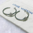 Louis Vuitton Idylle Blossom Hoops Earrings White Gold Metal And Strass