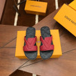 Louis Vuitton LV Oasis Mule Sandal In Black/Red, Men