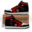 49er Air Jordan 1 Shoes Sneakers In Black And Red