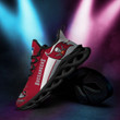 TB Buccaneer Logo Torn Pattern 3D Max Soul Sneaker Shoes In Red