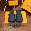 Louis Vuitton LV Oasis Mule Sandal In Black/Dark Blue, Men