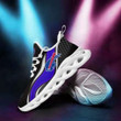 Buff. Bill Logo Purple Curve Pattern 3D Max Soul Sneaker Shoes