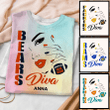 Football Diva - FODI Personalized Tie Dye Shirt Sweatshirt Hoodie AP607