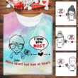 Couple Phoning Funny Gift Personalized Tie Dye Shirt Sweatshirt Hoodie AP587
