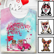 Truck Dog Valentine Tie Dye Shirt Sweatshirt Hoodie AP640