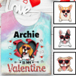 Dog Valentine Personalized Tie Dye Shirt Sweatshirt Hoodie AP582