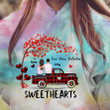 Personalized Valentine Couple Truck Tie Dye Shirt Sweatshirt Hoodie AP583