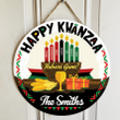 Circle Pallet Sign Personalized Happy Kwanzaa PS0019