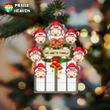 Personalized Family Gathering Together Cut Shape Christmas Ornament OR0263