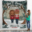 Fleece Blanket Couple Annoying Each Other For Year Personalized FBL070