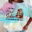 Latina Version Sisters Oldest/Middle/Youngest Tie Dye Shirt Hoodie AP662