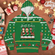 Sisters All The Jingle Ladies 3D-Printed Christmas Ugly Sweatshirt Hoodie AP483