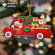 A Christmas Miracle Rescue 🎄 Firetruck Wooden Cut Shape Ornament OR0374
