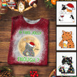 Jolly Cat Christmas Moon Personalized Bleached Shirt Sweatshirt Hoodie AP455