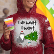 I Do What I Want Christmas Personalized Bleached Shirt Sweatshirt Hoodie AP453
