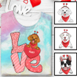 Love Valentine Dogs Personalized Tie Dye Shirt Sweatshirt Hoodie AP576