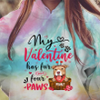 My Valentine Has Paws Personalized Tie Dye Shirt Sweatshirt Hoodie AP578