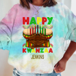 Happy Kwanzaa Africa Celebration Personalized Tie Dye Shirt Sweatshirt Hoodie AP680